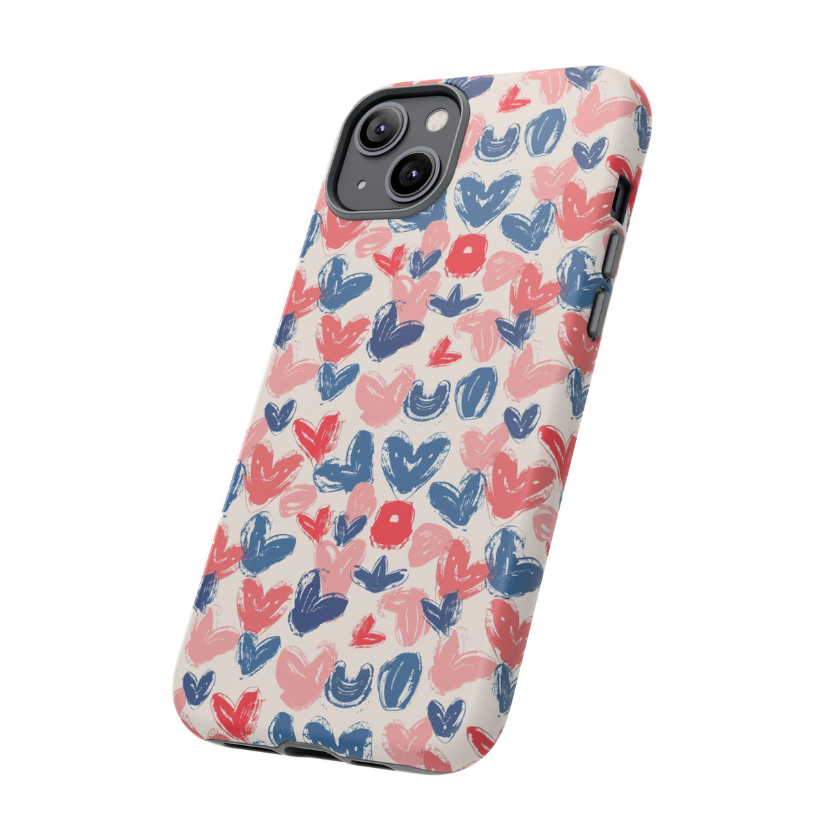 Heart Pattern Phone Case – Stylish & Loving Design for Your Device 354