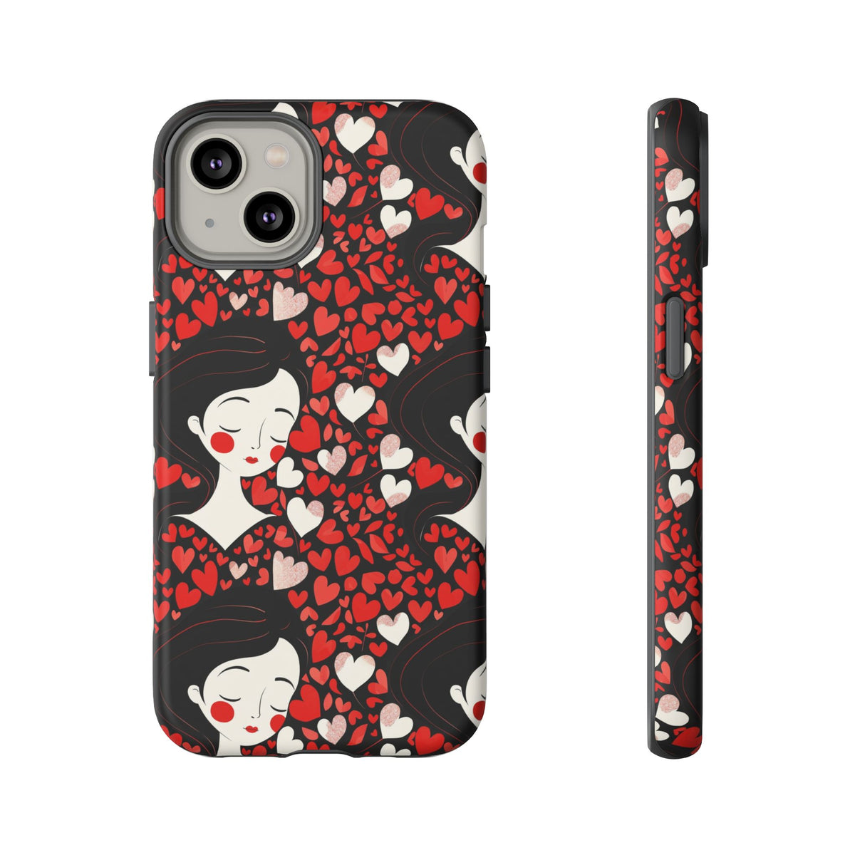 Heart Pattern Phone Case – Stylish & Loving Design for Your Device 232