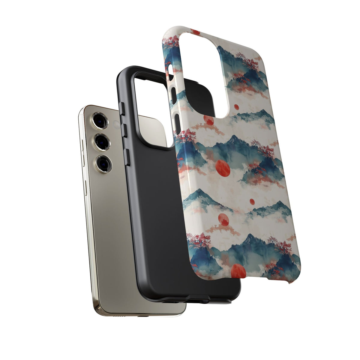 Japanese Pattern Phone Case – Elegant & Timeless Design for Your Phone 477