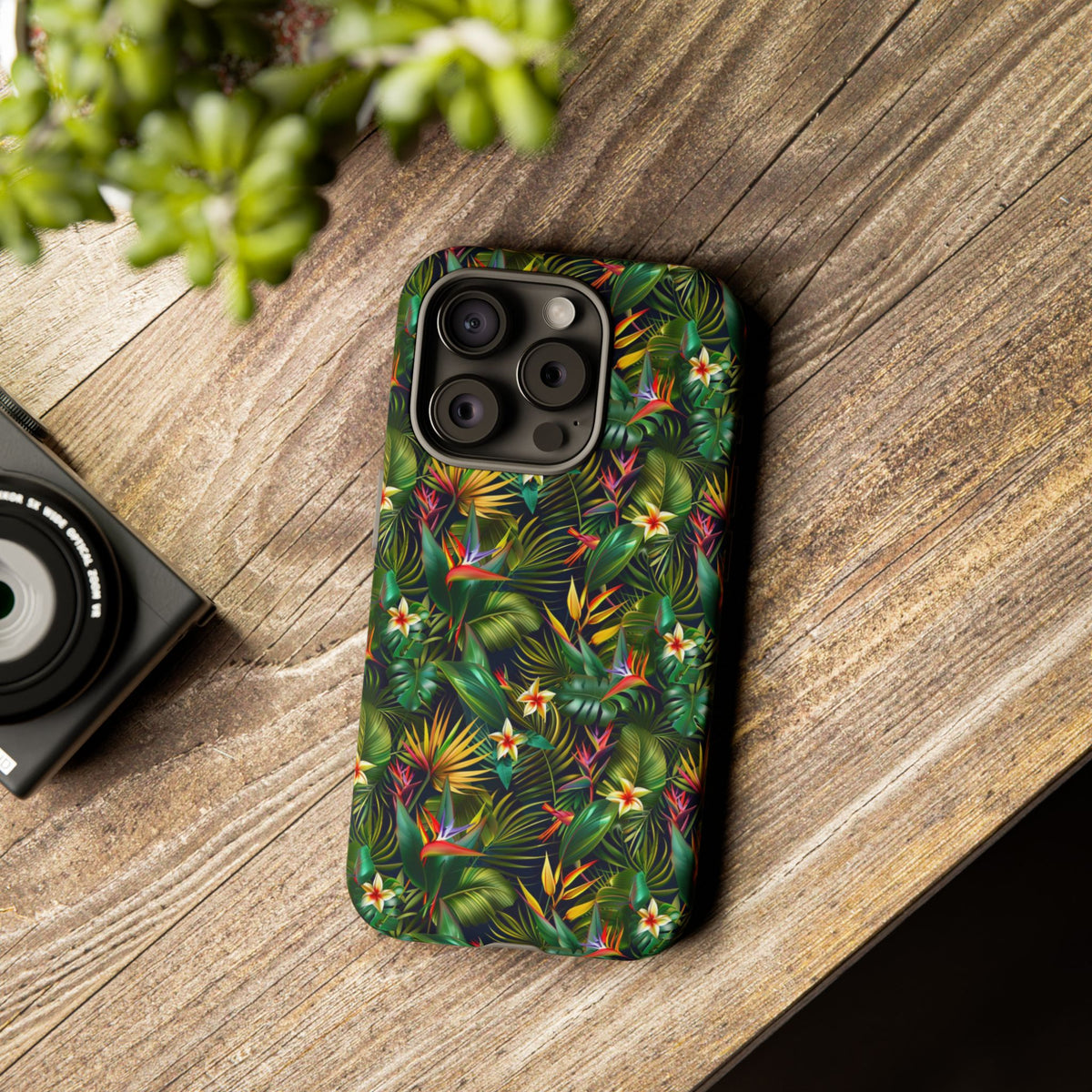 Jungle Pattern Phone Case – Exotic & Lush Design for Your Phone 348