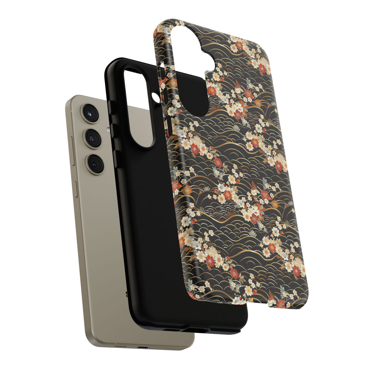 Japanese Pattern Phone Case – Elegant & Timeless Design for Your Phone 097