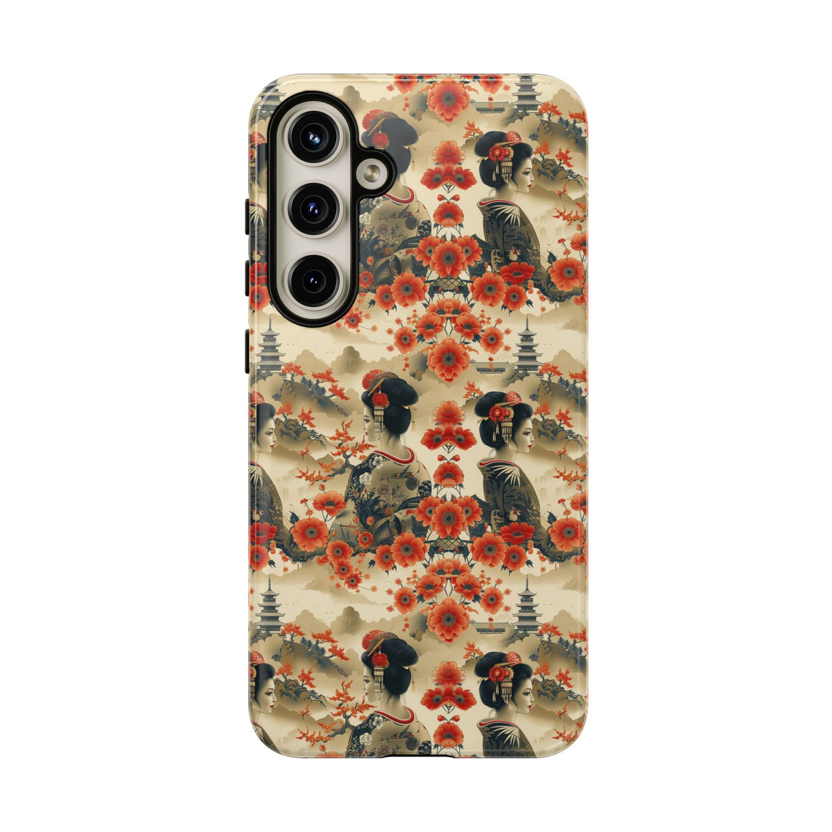 Japanese Pattern Phone Case – Elegant & Timeless Design for Your Phone 066