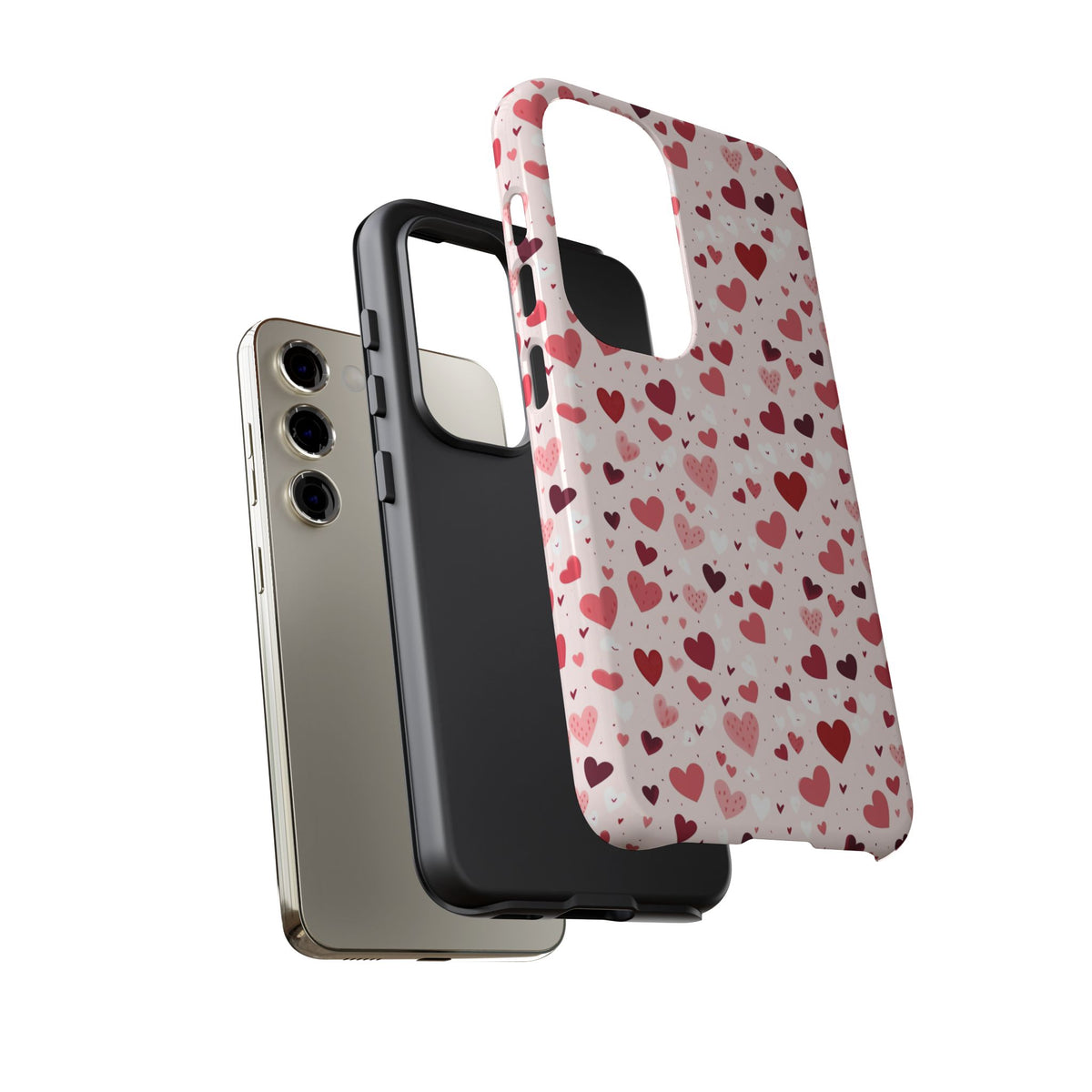 Heart Pattern Phone Case – Stylish & Loving Design for Your Device 817