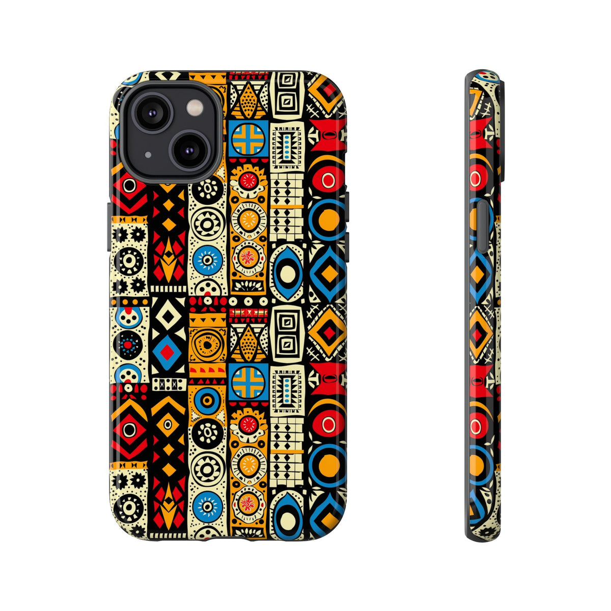 Stylish African Pattern Phone Case – Unique and Vibrant Protection 206