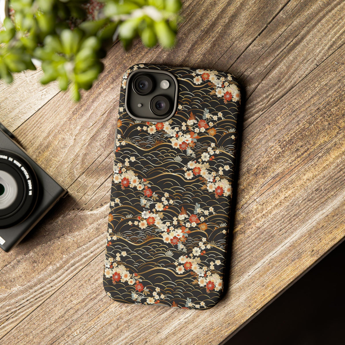 Japanese Pattern Phone Case – Elegant & Timeless Design for Your Phone 097