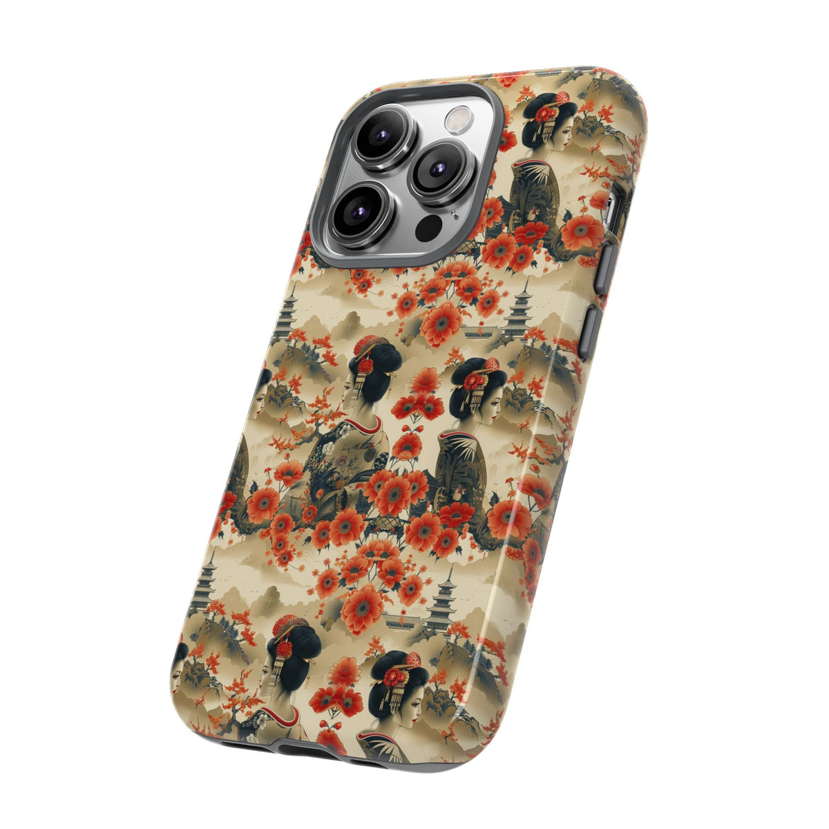 Japanese Pattern Phone Case – Elegant & Timeless Design for Your Phone 066