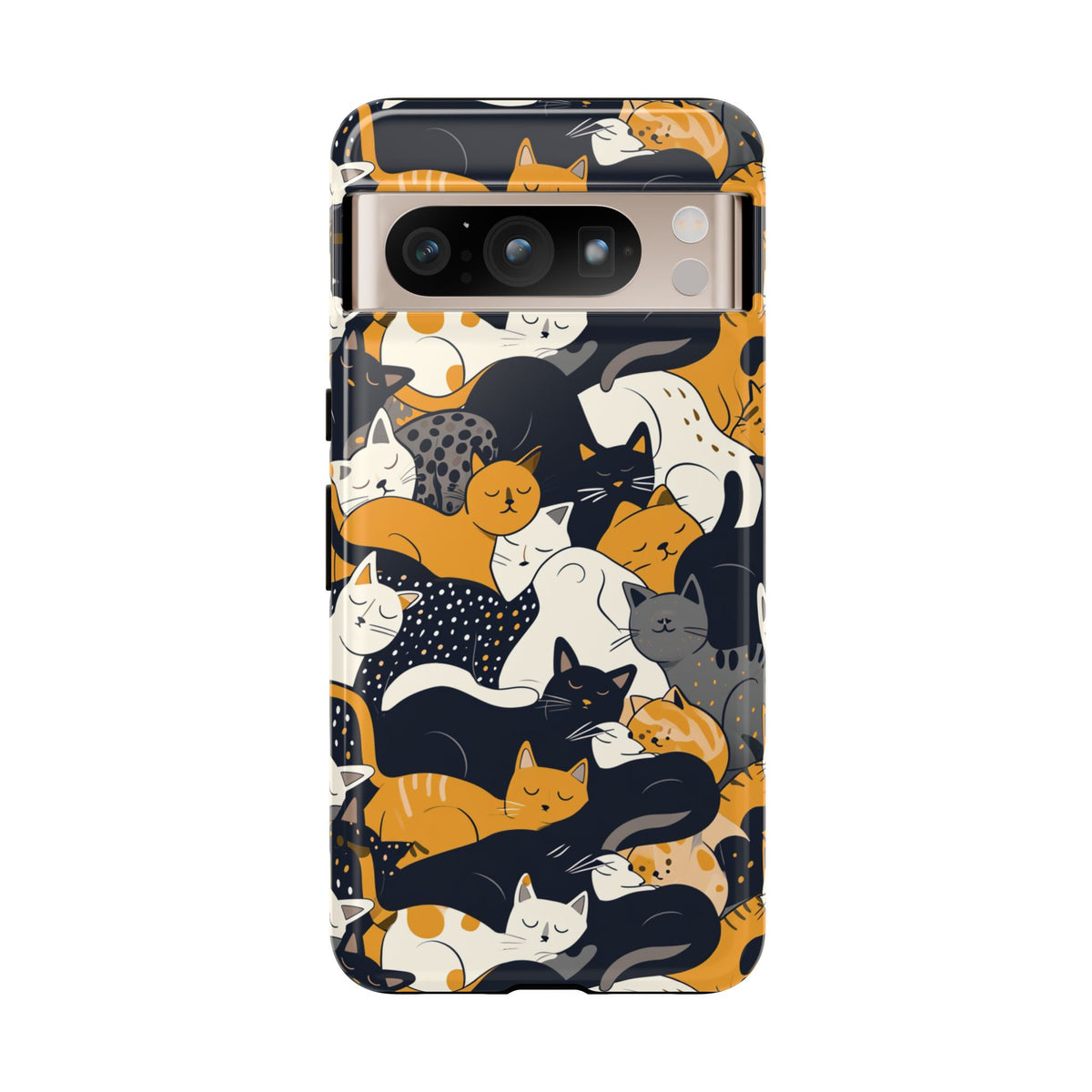 Seamless Cat Pattern Design Phone Case – Playful and Stylish Cat-Themed Phone Cover 2