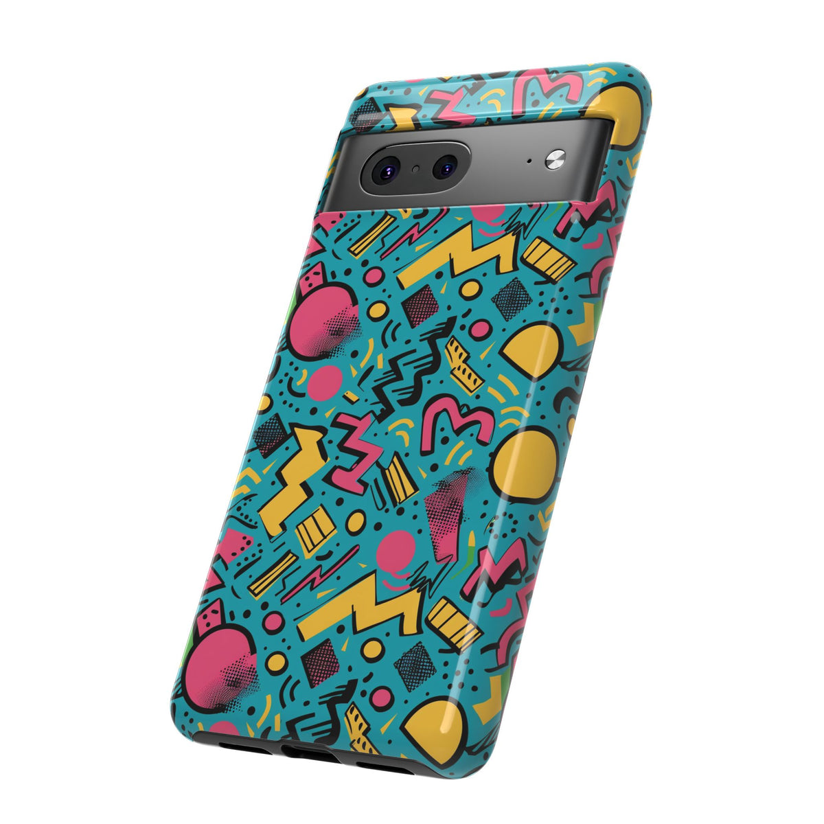 90s Themed Seamless Pattern Phone Case – Embrace Retro Style and Protection 253