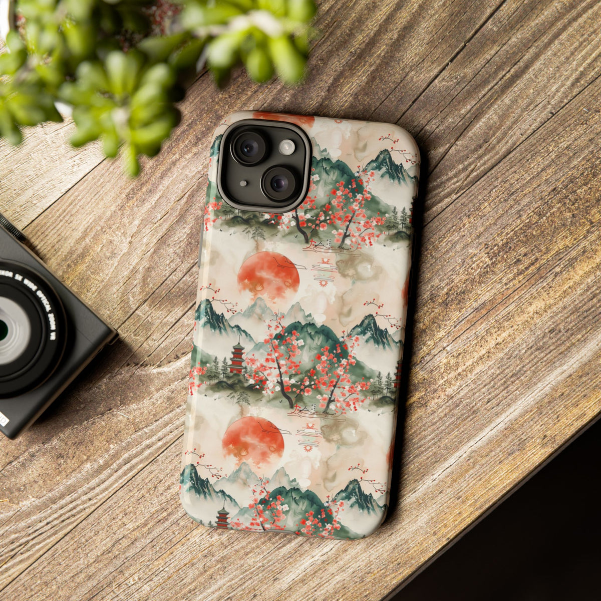 Japanese Pattern Phone Case – Elegant & Timeless Design for Your Phone 057