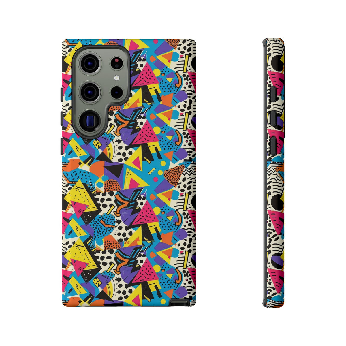 90s Themed Seamless Pattern Phone Case – Embrace Retro Style and Protection 231