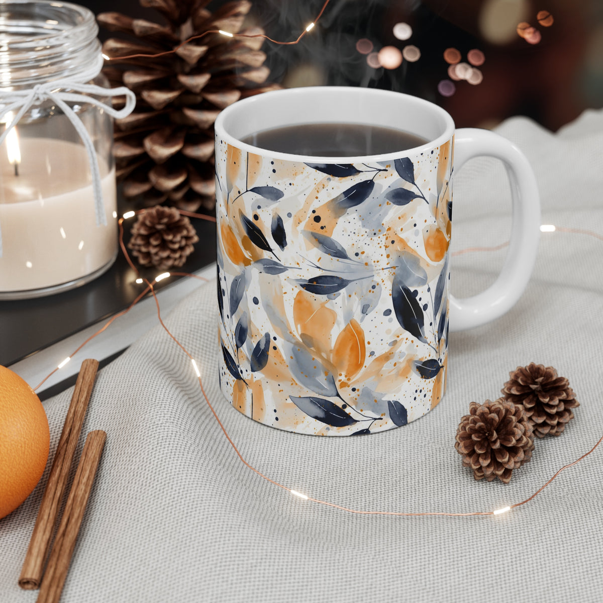 Various Watercolor Design All Over Coffee Mug – Unique Artistic Ceramic Coffee Cup 164