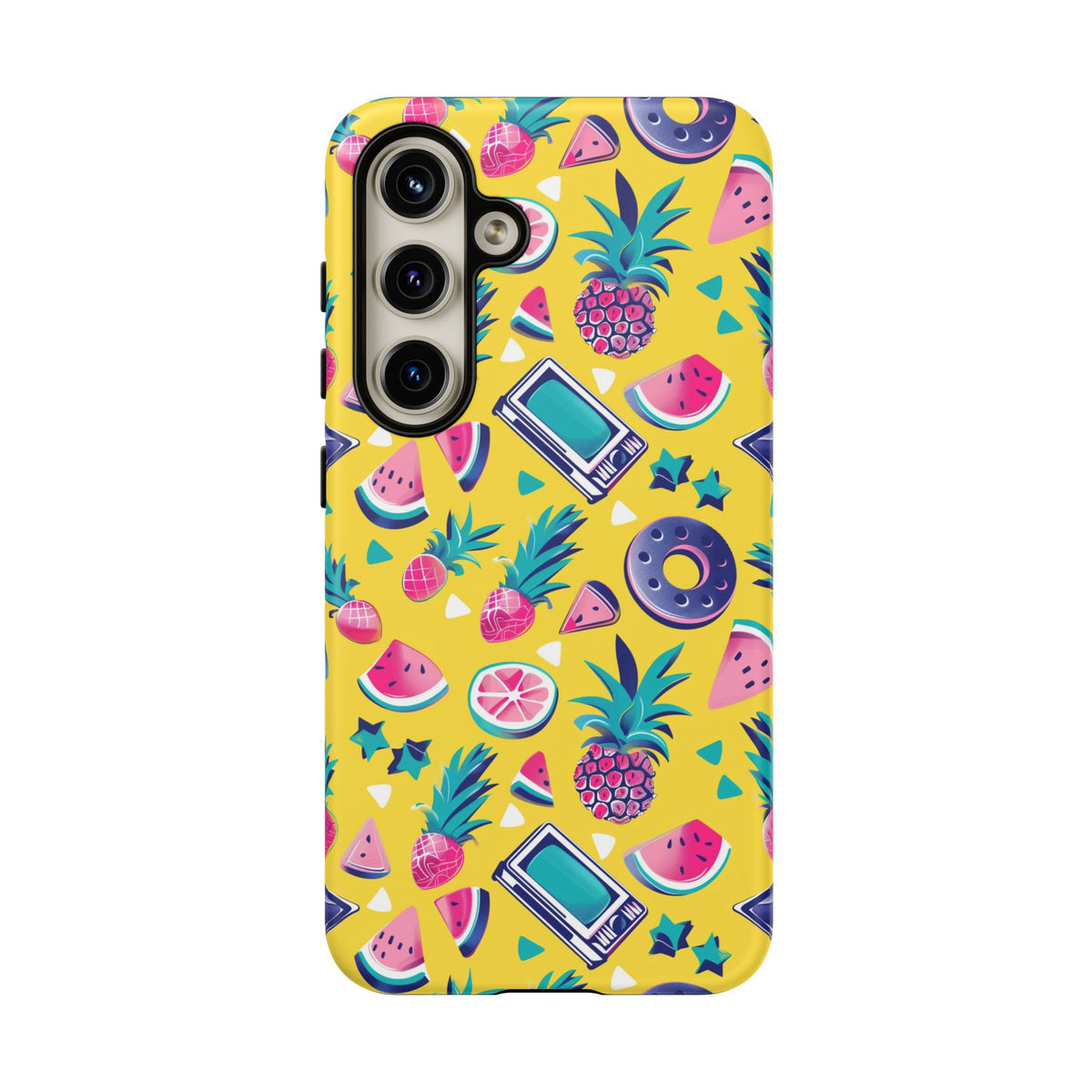 90s Themed Seamless Pattern Phone Case – Embrace Retro Style and Protection 255