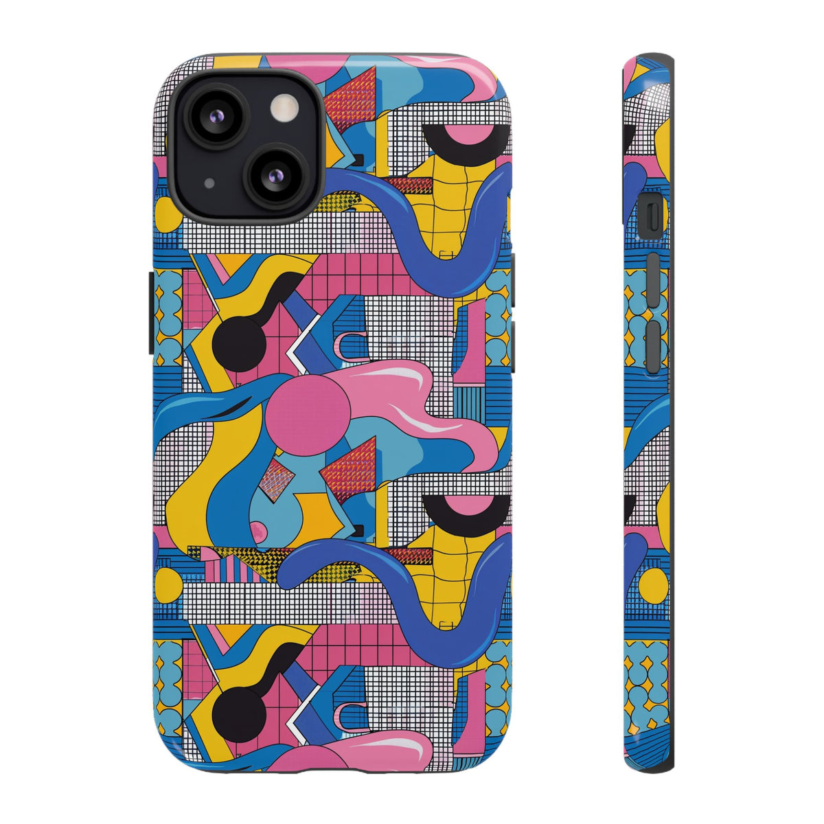 90s Themed Seamless Pattern Phone Case – Embrace Retro Style and Protection 224