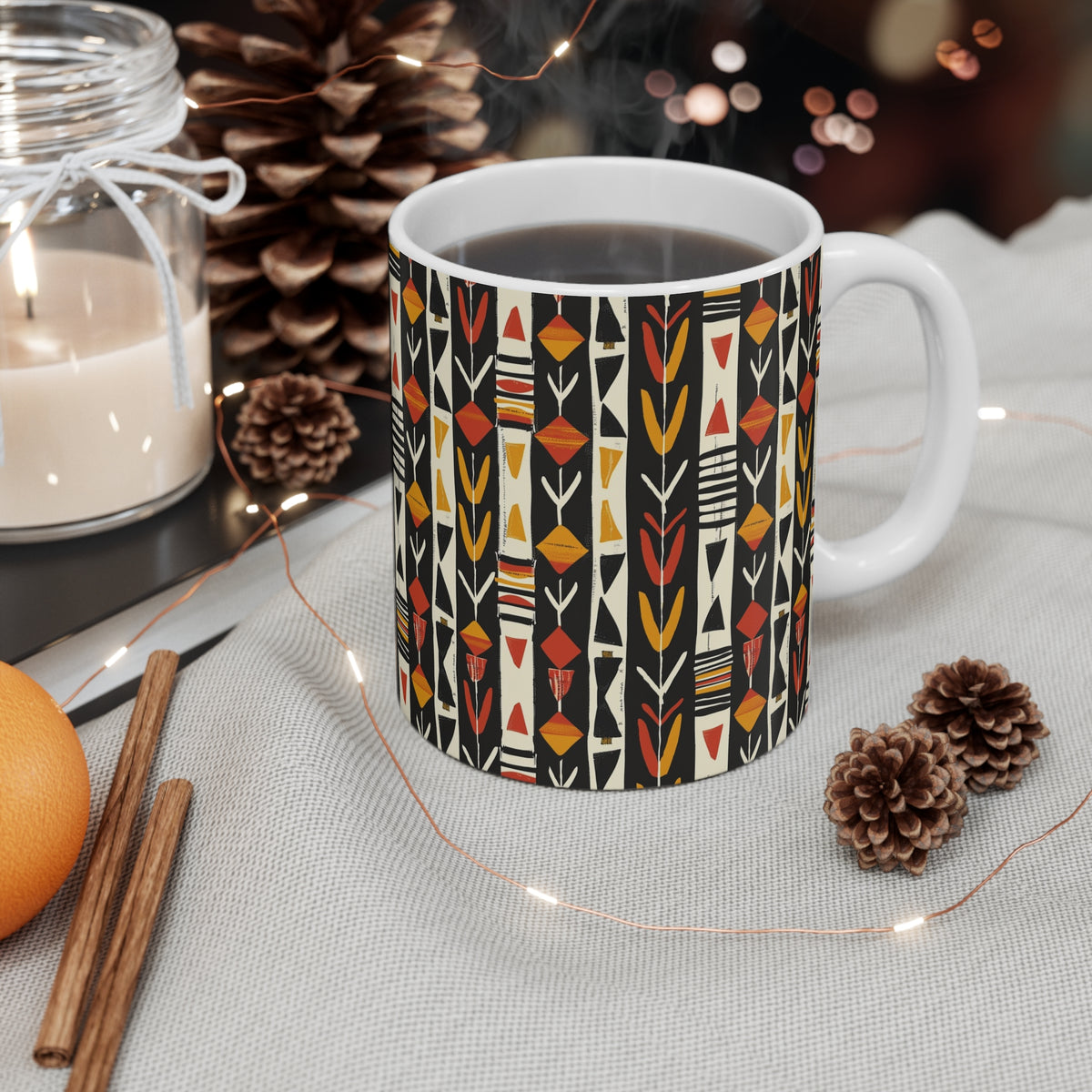 All-Over African Pattern Coffee Mug 707