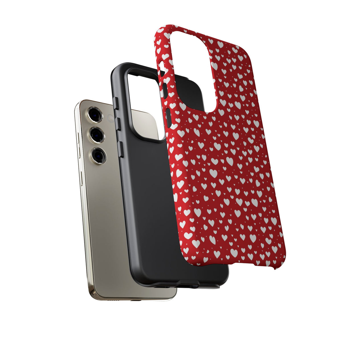 Heart Pattern Phone Case – Stylish & Loving Design for Your Device 819