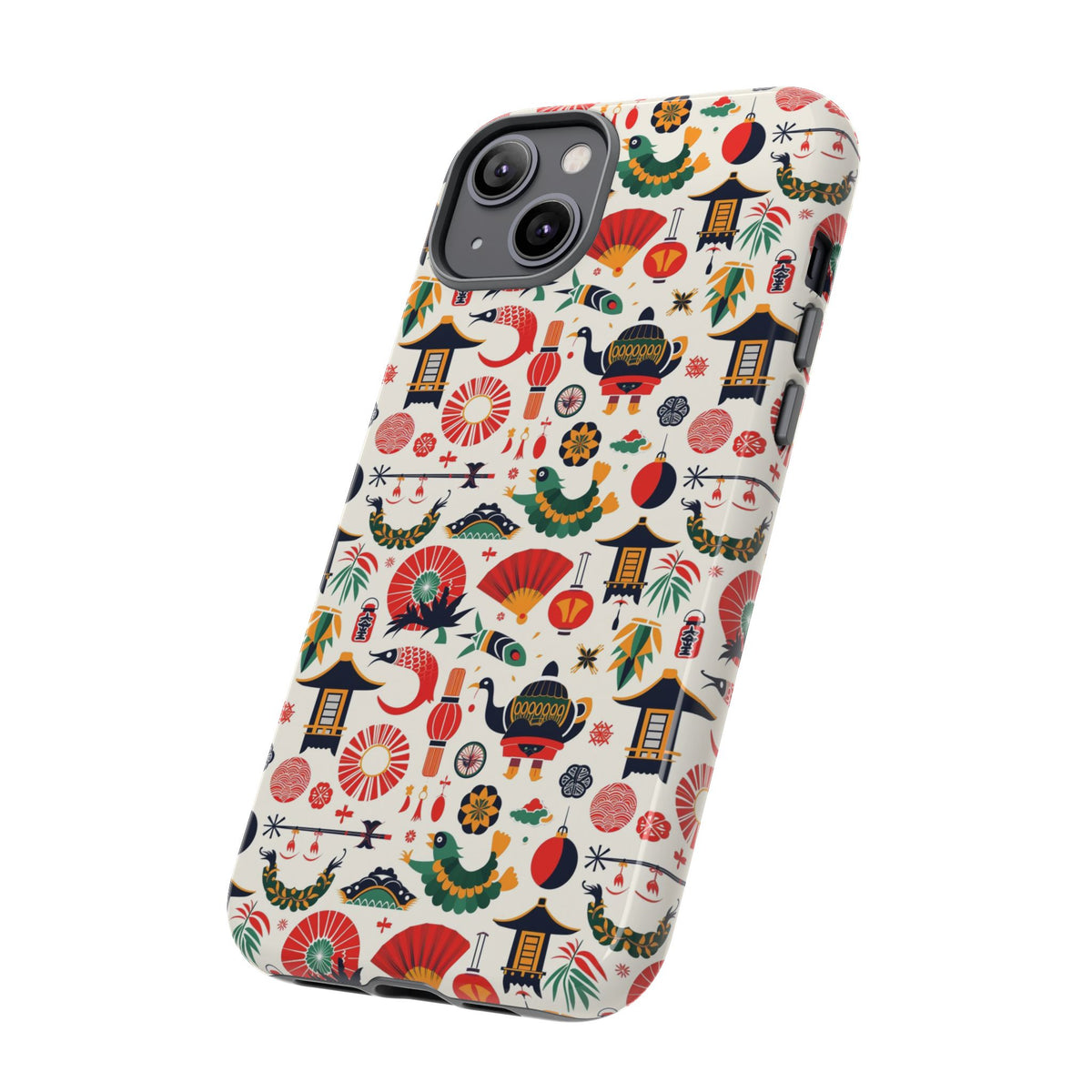 Japanese Pattern Phone Case – Elegant & Timeless Design for Your Phone 461