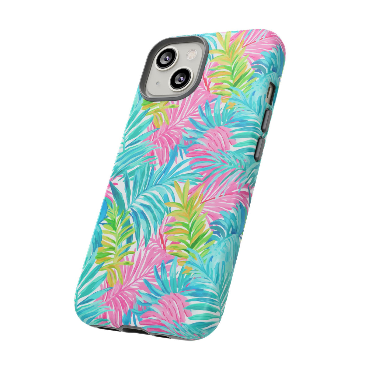 Vibrant Summer Leaves Phone Case – Colorful & Durable Summer Design