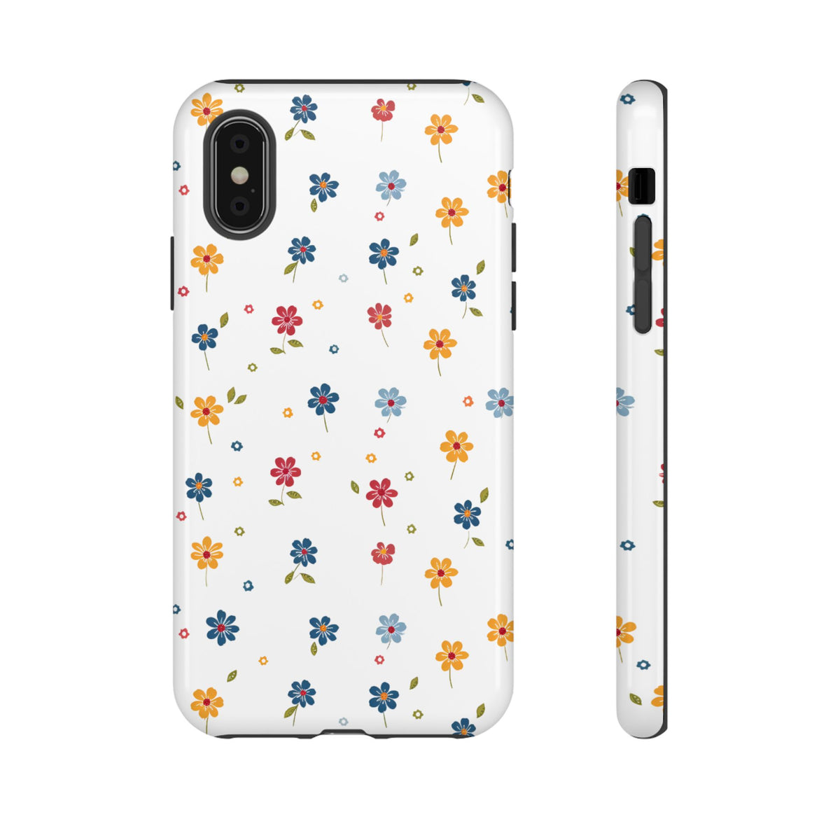 Wild Flowers Garden Stitch Phone Case – Nature-Inspired Floral Design