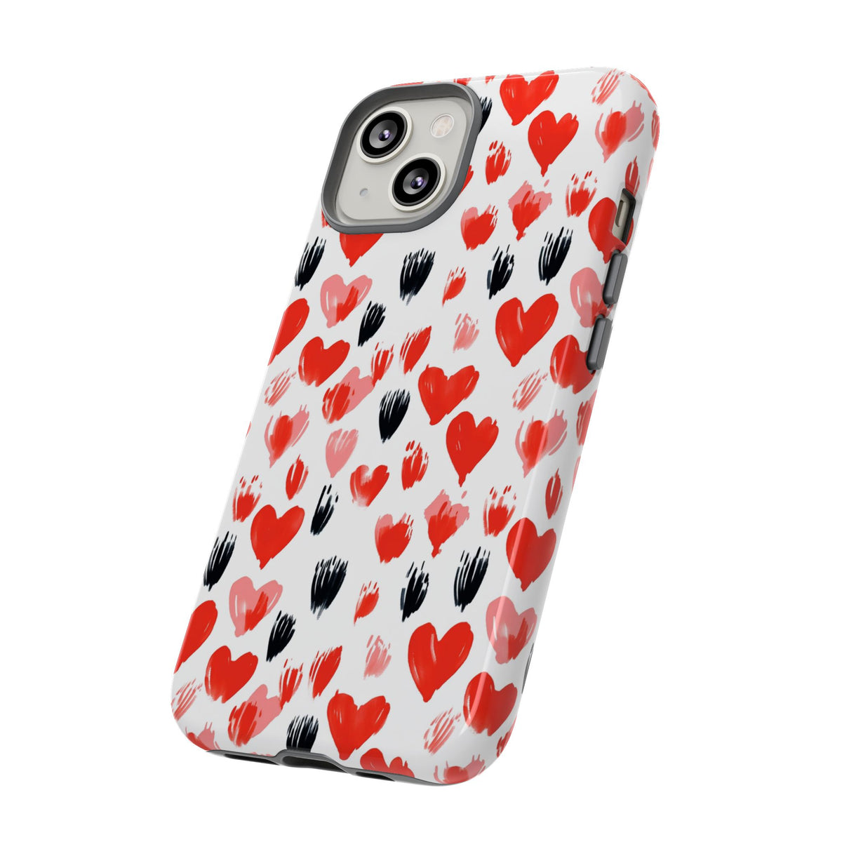 Heart Pattern Phone Case – Stylish & Loving Design for Your Device 366