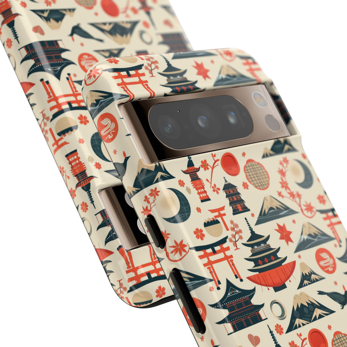 Japanese Pattern Phone Case – Elegant & Timeless Design for Your Phone 140