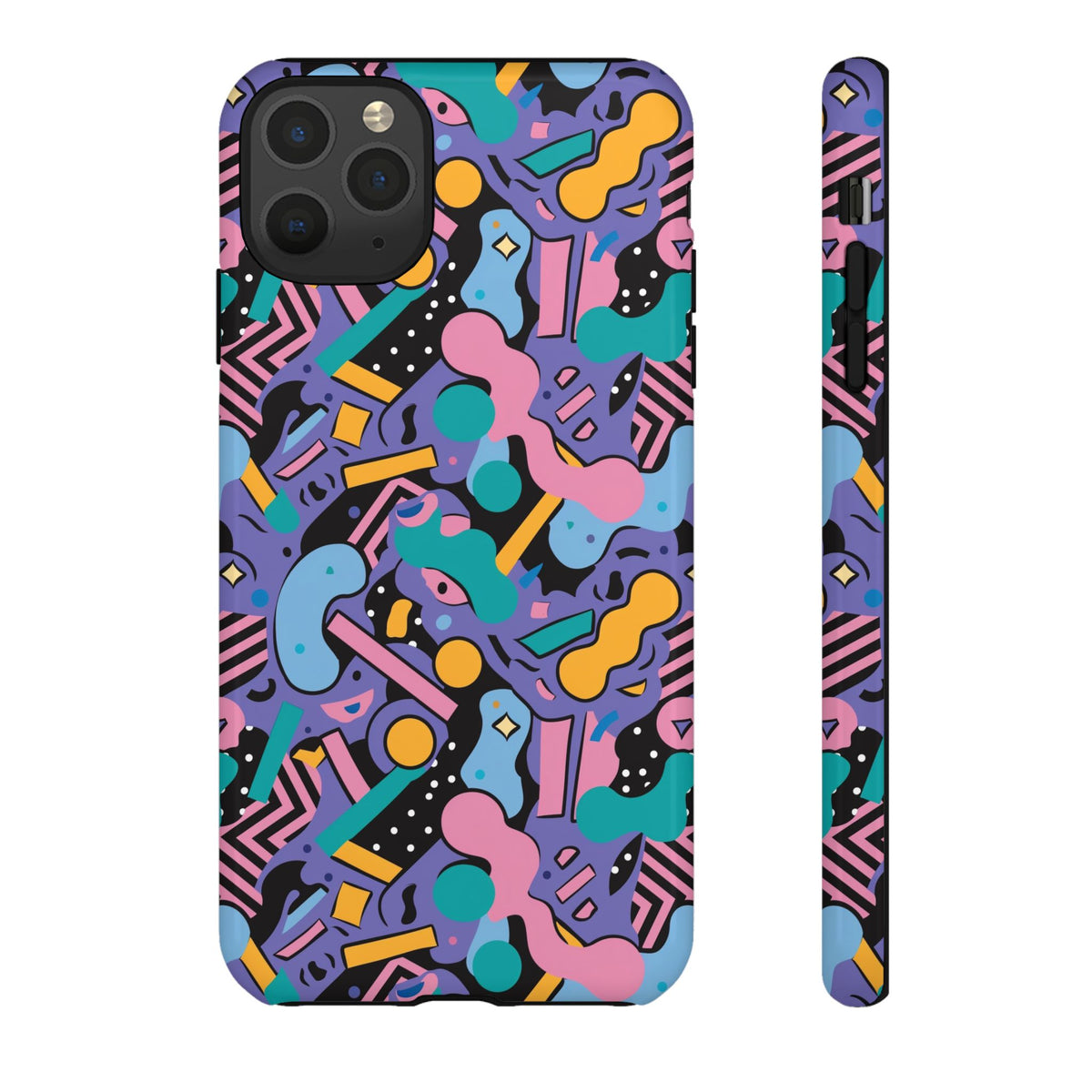 90s Themed Seamless Pattern Phone Case – Embrace Retro Style and Protection 234