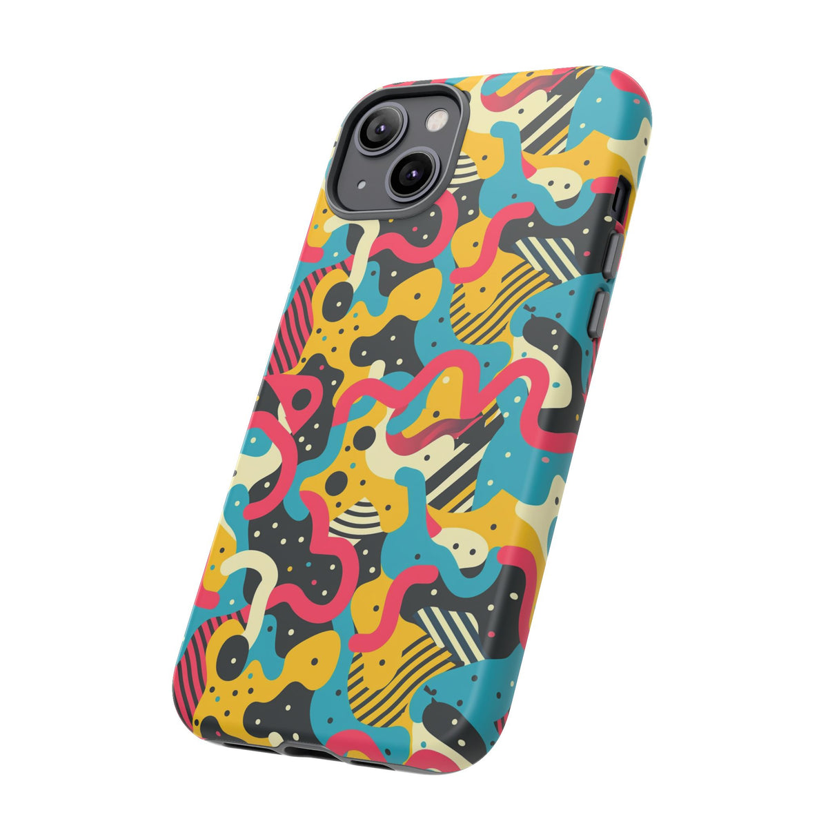 90s Themed Seamless Pattern Phone Case – Embrace Retro Style and Protection 238