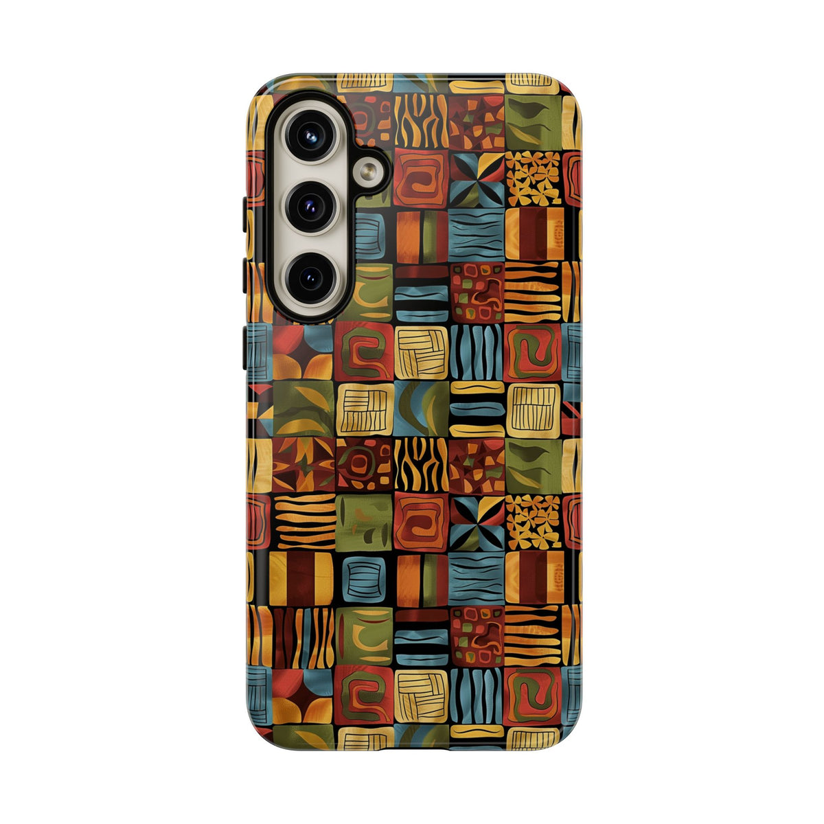 Stylish African Pattern Phone Case – Unique and Vibrant Protection 075