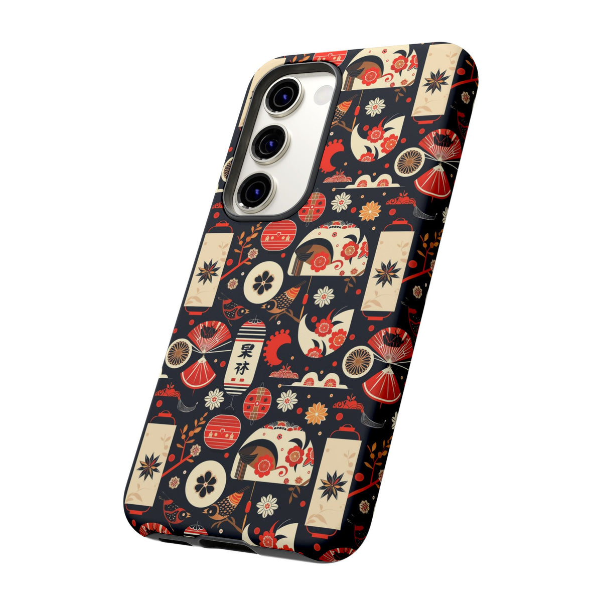 Japanese Pattern Phone Case – Elegant & Timeless Design for Your Phone 069