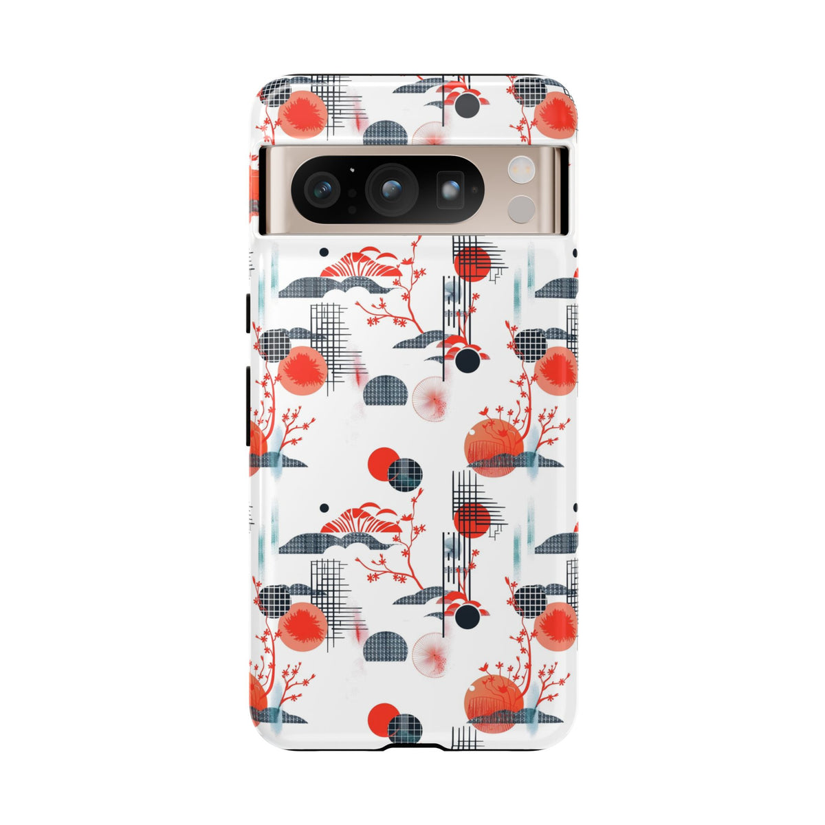 Japanese Pattern Phone Case – Elegant & Timeless Design for Your Phone 082