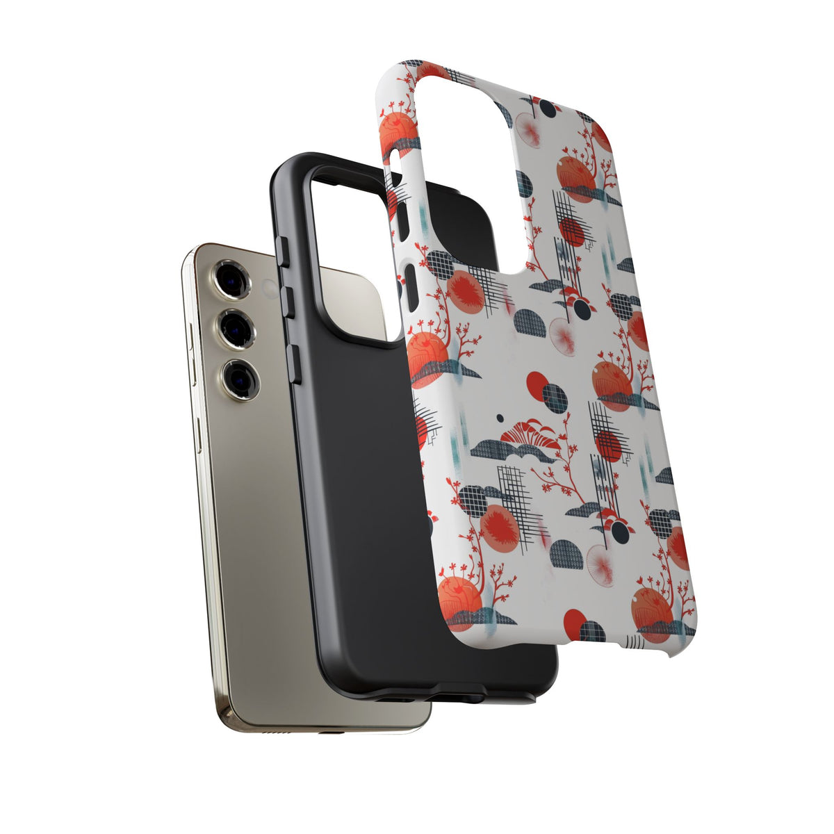 Japanese Pattern Phone Case – Elegant & Timeless Design for Your Phone 082