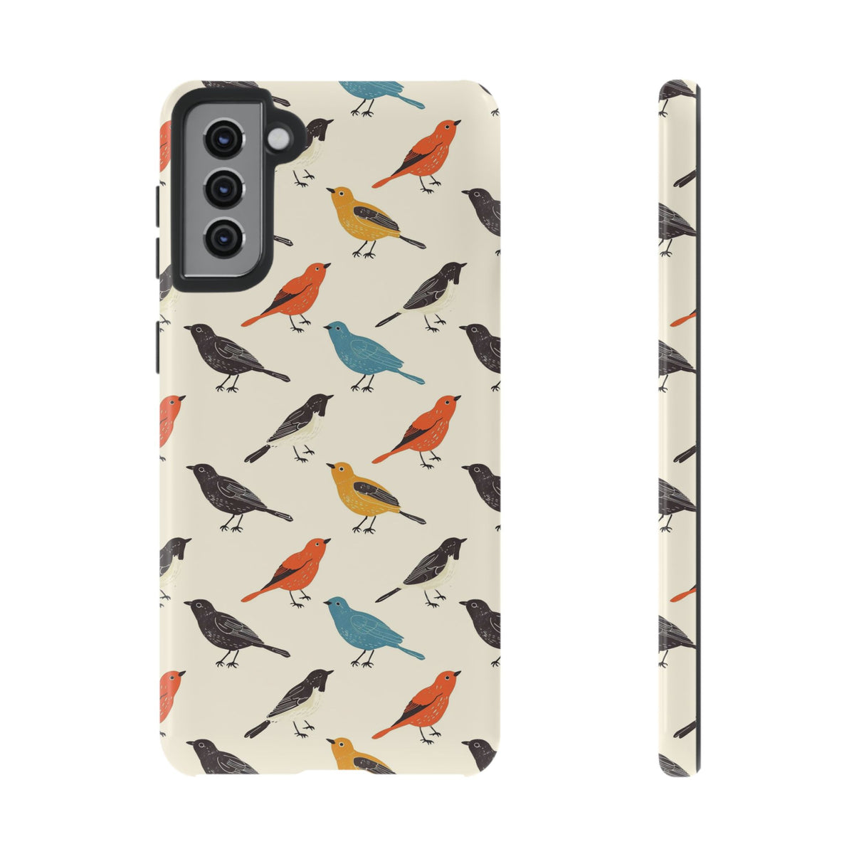 Birds Seamless Pattern Phone Case – Elegant and Timeless Avian Design 5