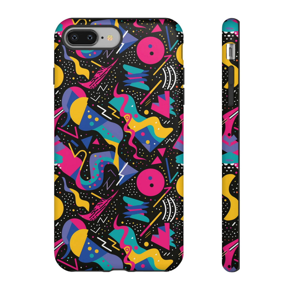 90s Themed Seamless Pattern Phone Case – Embrace Retro Style and Protection 302