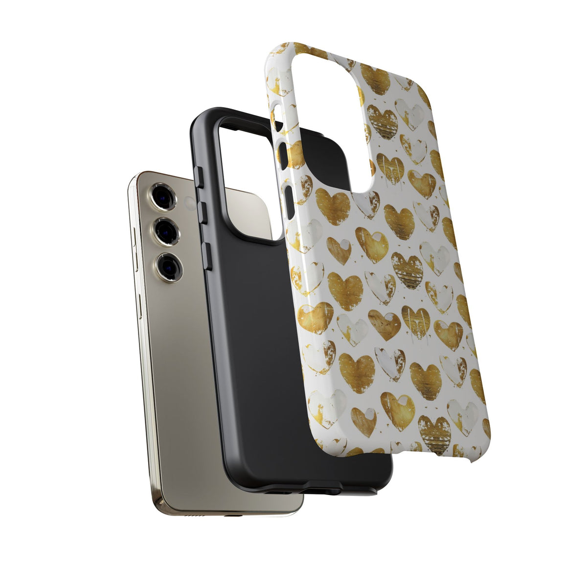 Heart Pattern Phone Case – Stylish & Loving Design for Your Device 369