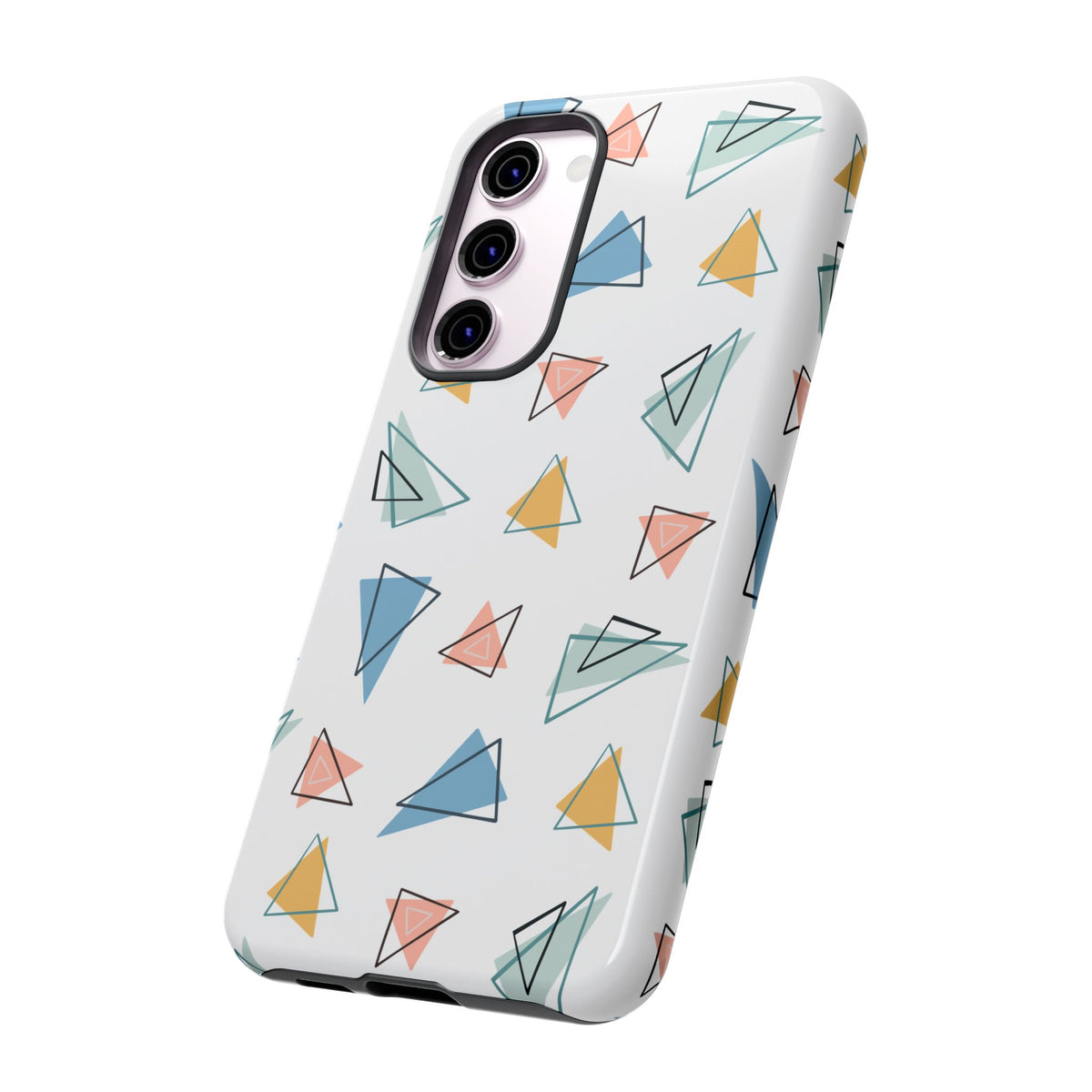 Triangle Pattern Phone Case – Modern & Durable Geometric Design