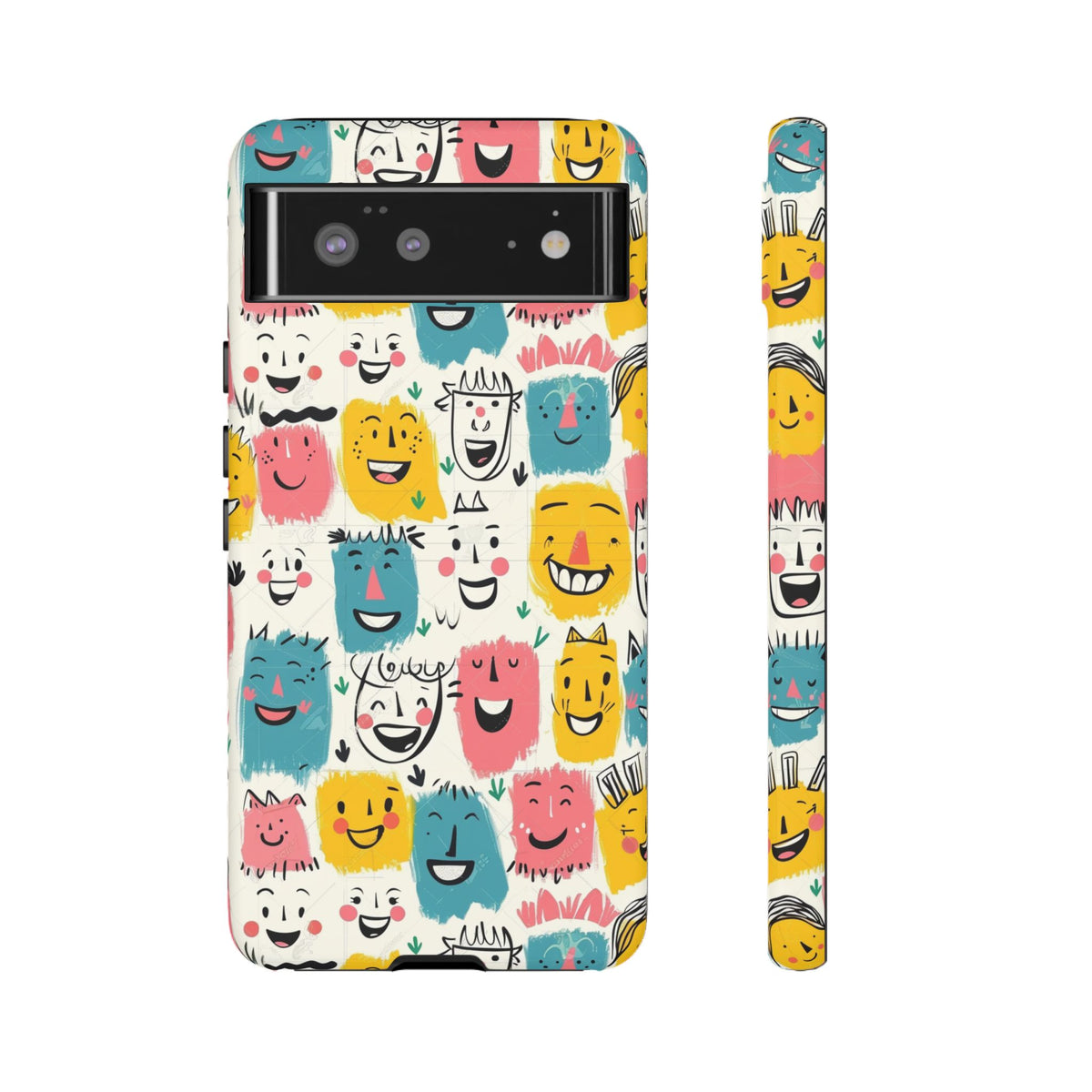 Happy Faces Phone Case – Joyful and Cheerful Design for a Bright Look