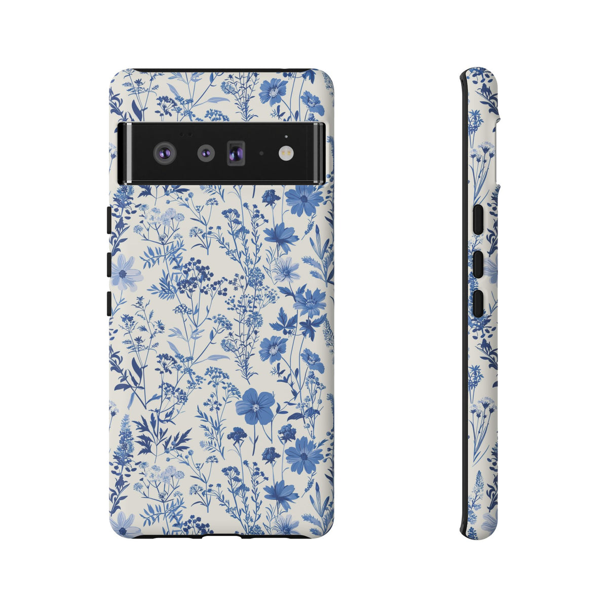 Blue French Toile Phone Case – Timeless Elegance and Classic Style