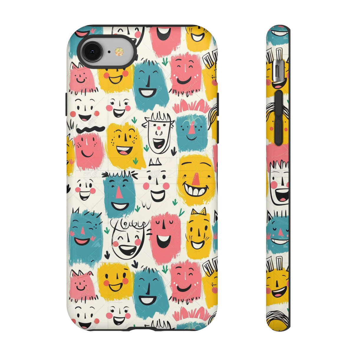 Happy Faces Phone Case – Joyful and Cheerful Design for a Bright Look