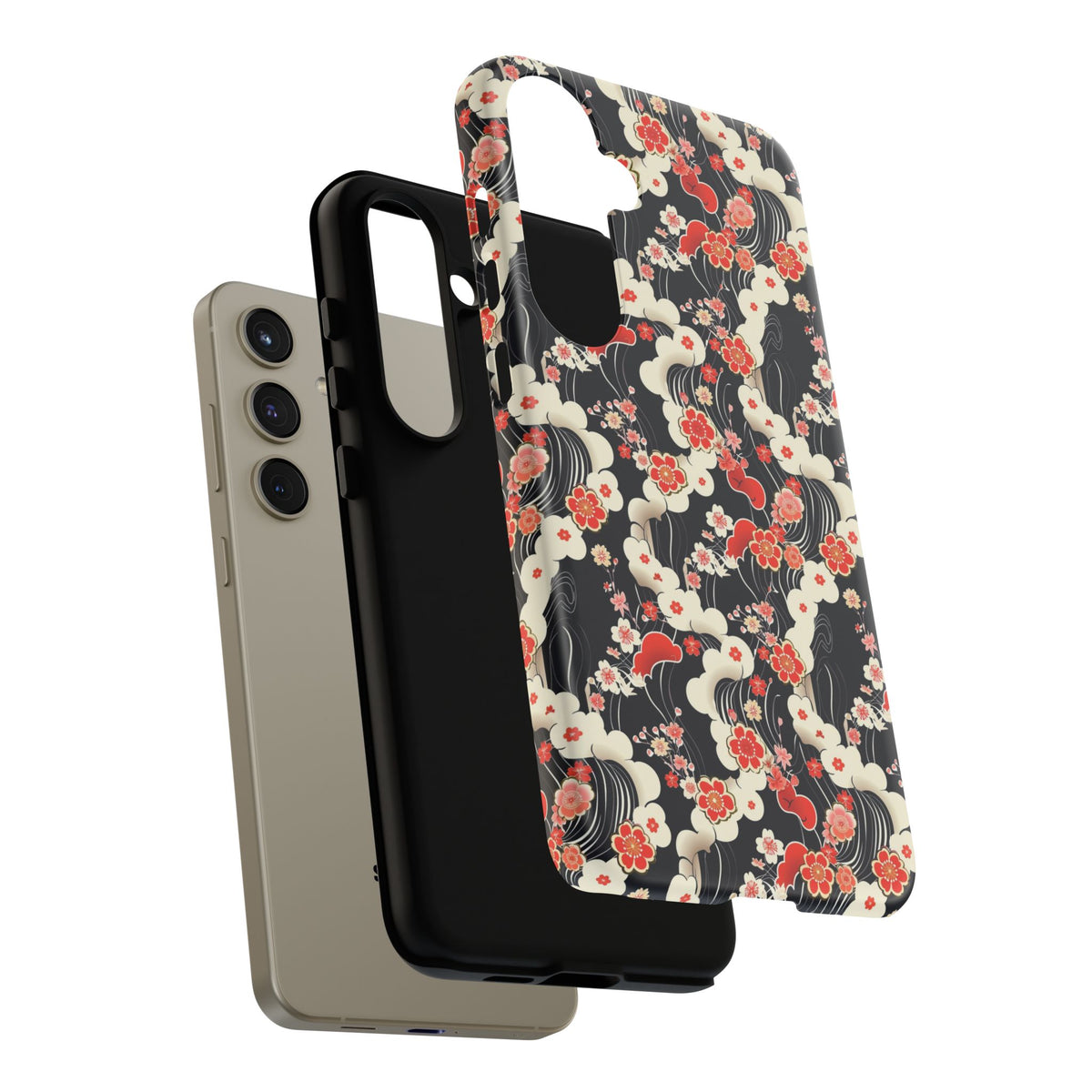 Japanese Pattern Phone Case – Elegant & Timeless Design for Your Phone 478