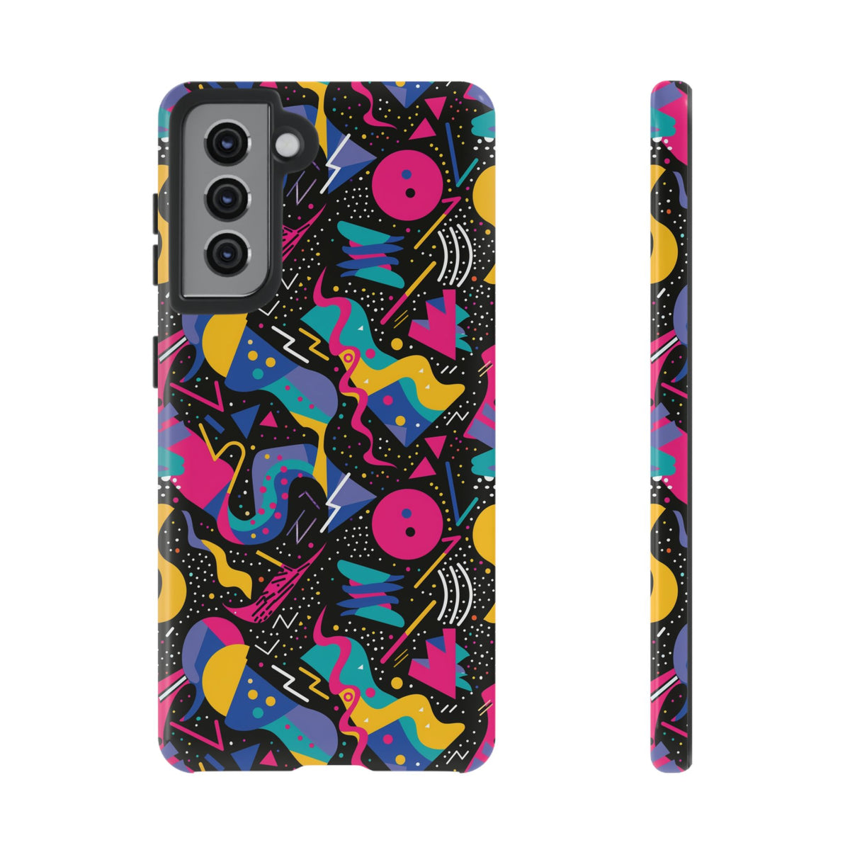 90s Themed Seamless Pattern Phone Case – Embrace Retro Style and Protection 302