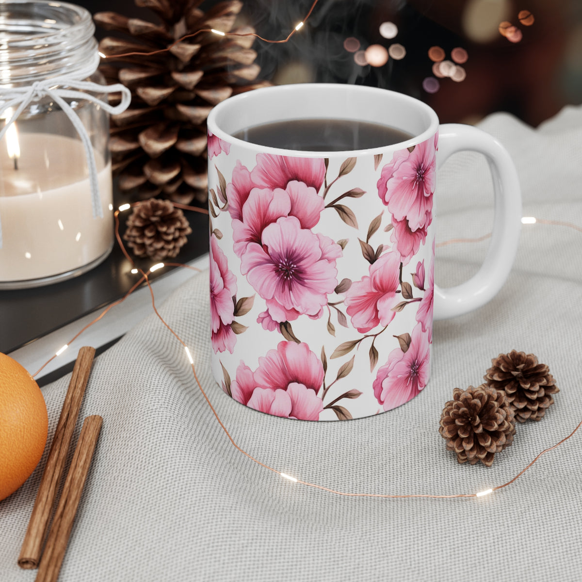 Various Watercolor Design All Over Coffee Mug – Unique Artistic Ceramic Coffee Cup 337