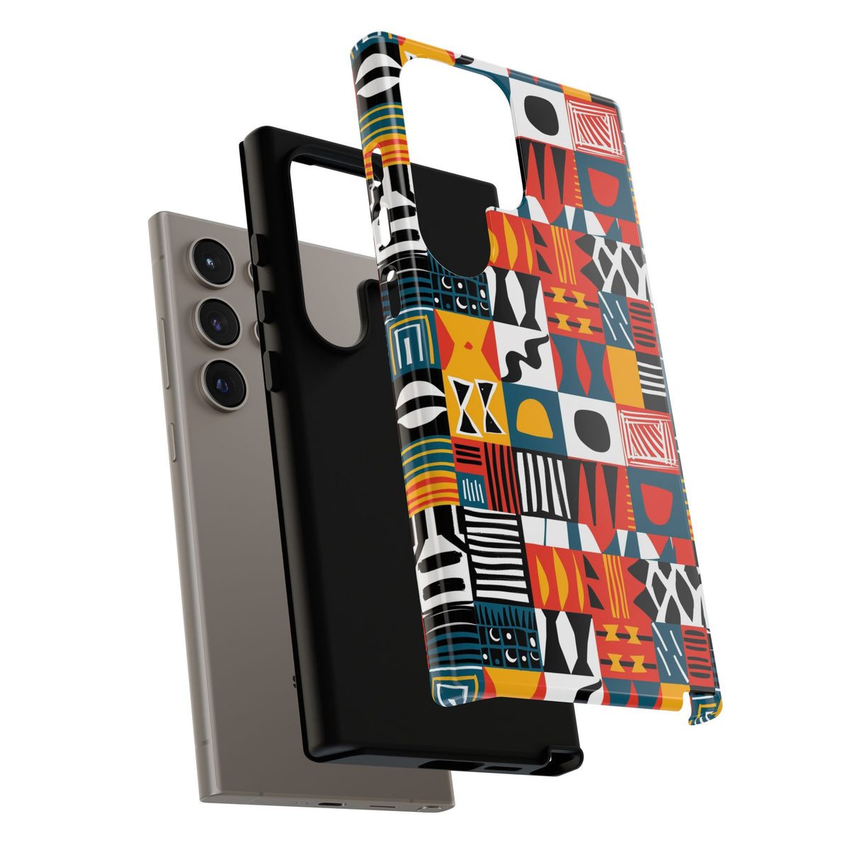 Stylish African Pattern Phone Case – Unique and Vibrant Protection 076