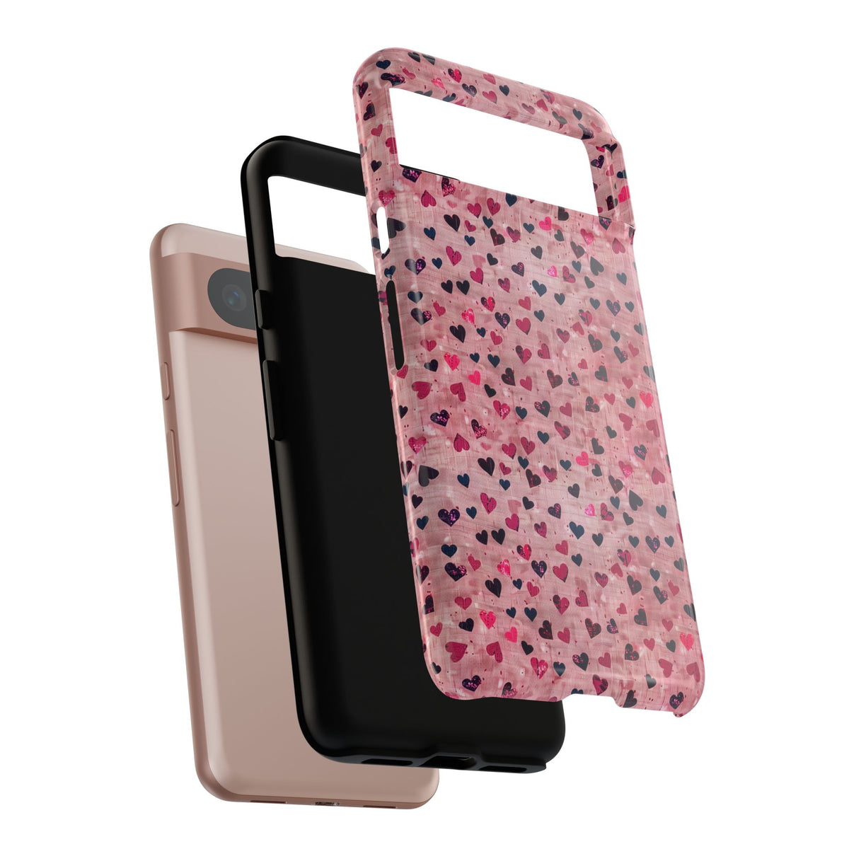 Heart Pattern Phone Case – Stylish & Loving Design for Your Device 229