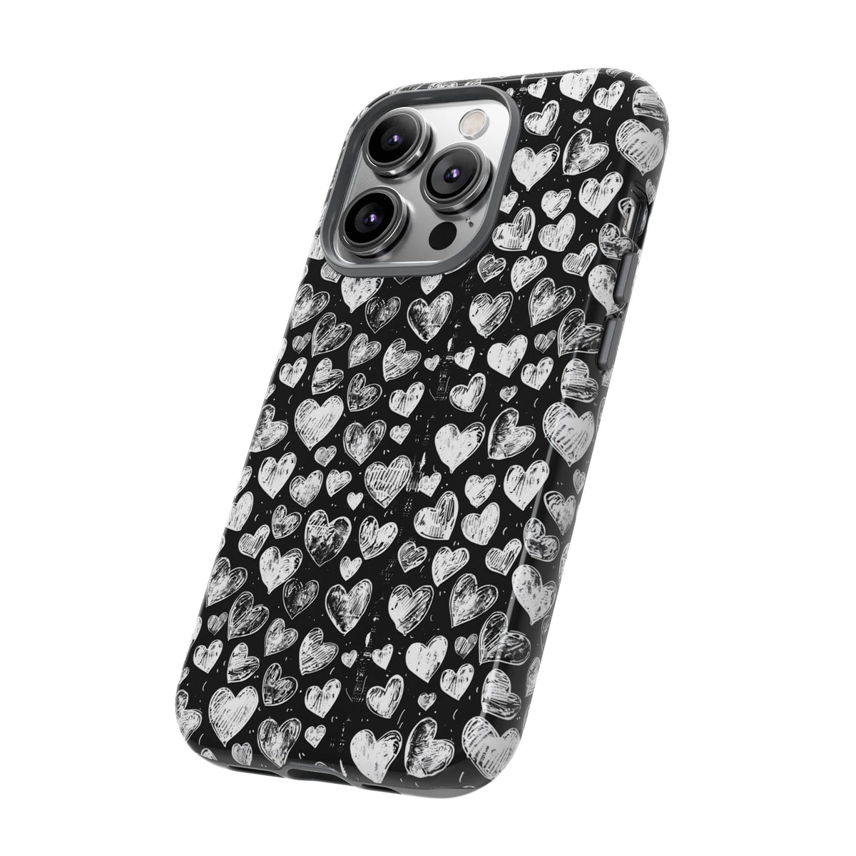 Heart Pattern Phone Case – Stylish & Loving Design for Your Device 815