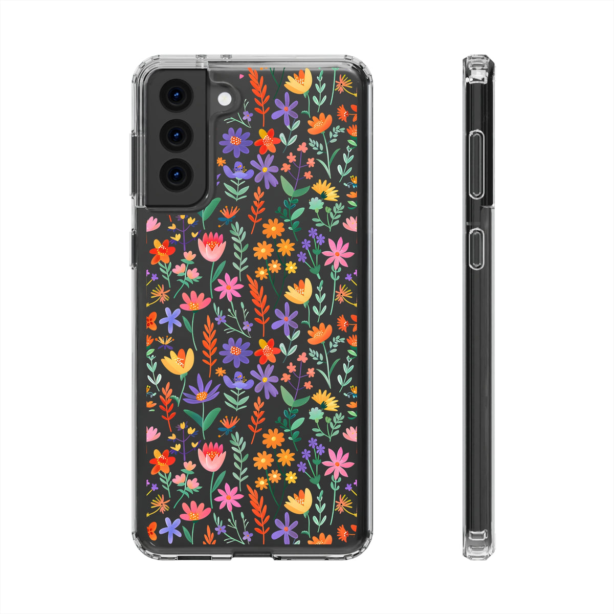 Wild Flowers Garden Stitch Phone Case – Nature-Inspired Floral Design 11