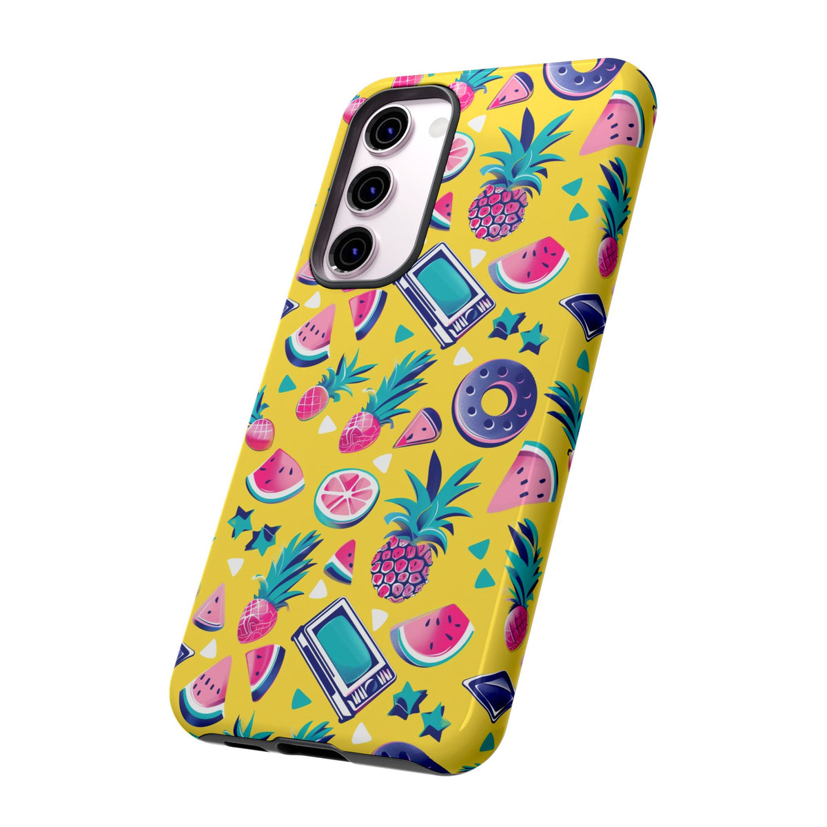 90s Themed Seamless Pattern Phone Case – Embrace Retro Style and Protection 255