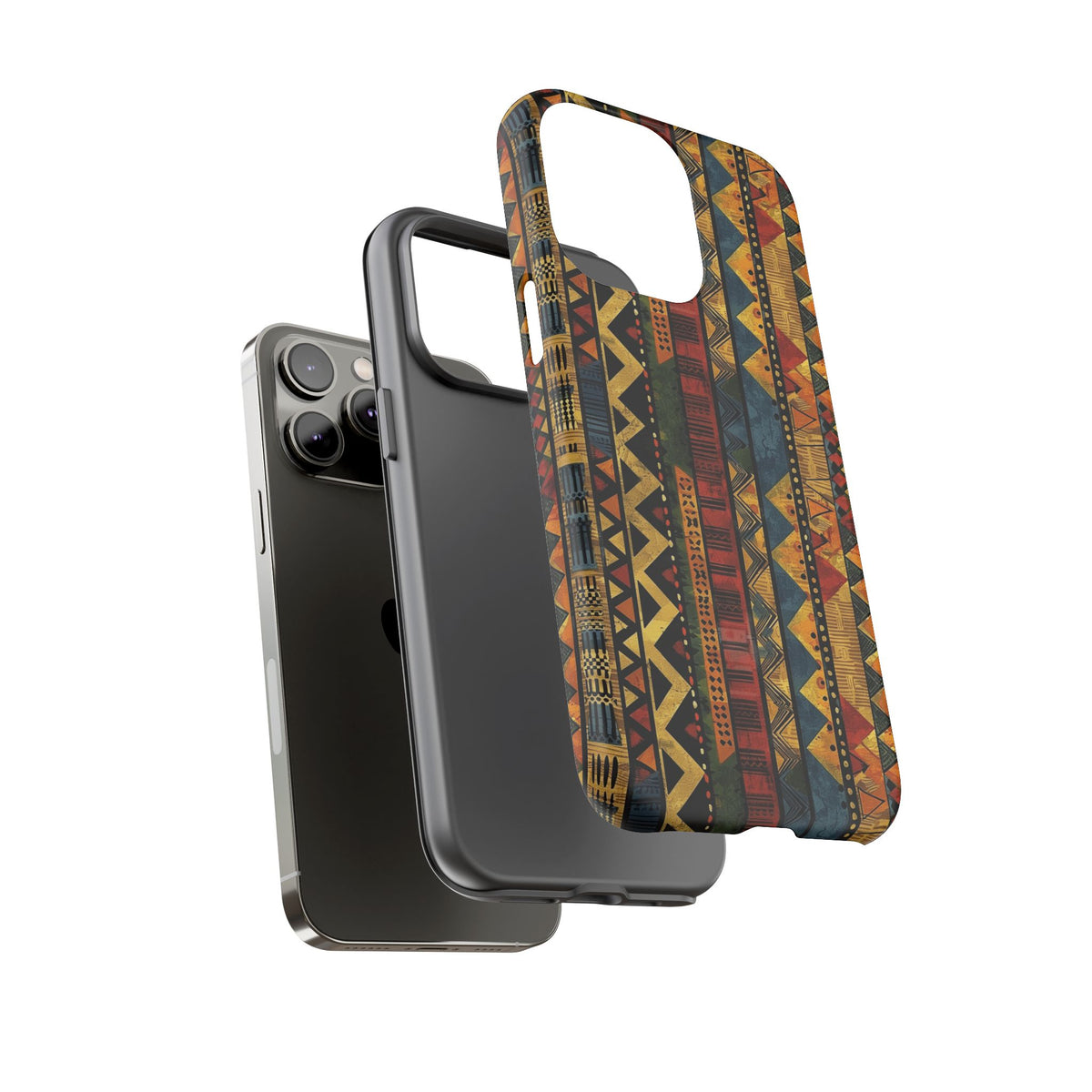 Stylish African Pattern Phone Case – Unique and Vibrant Protection 166