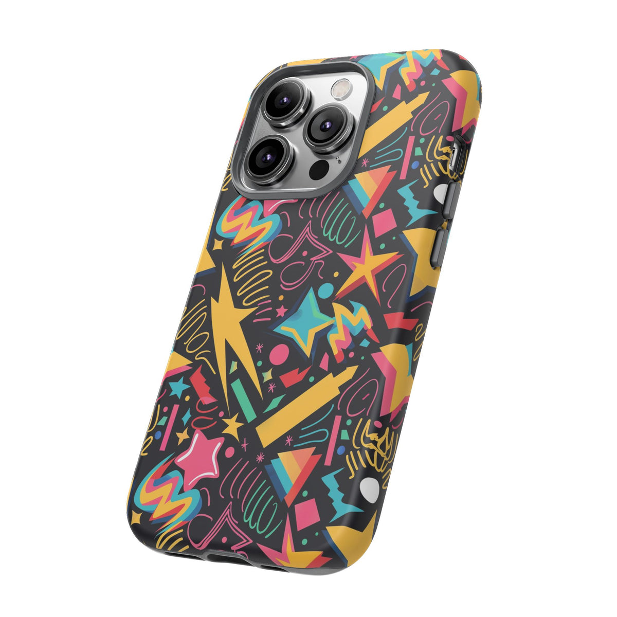 90s Themed Seamless Pattern Phone Case – Embrace Retro Style and Protection 232