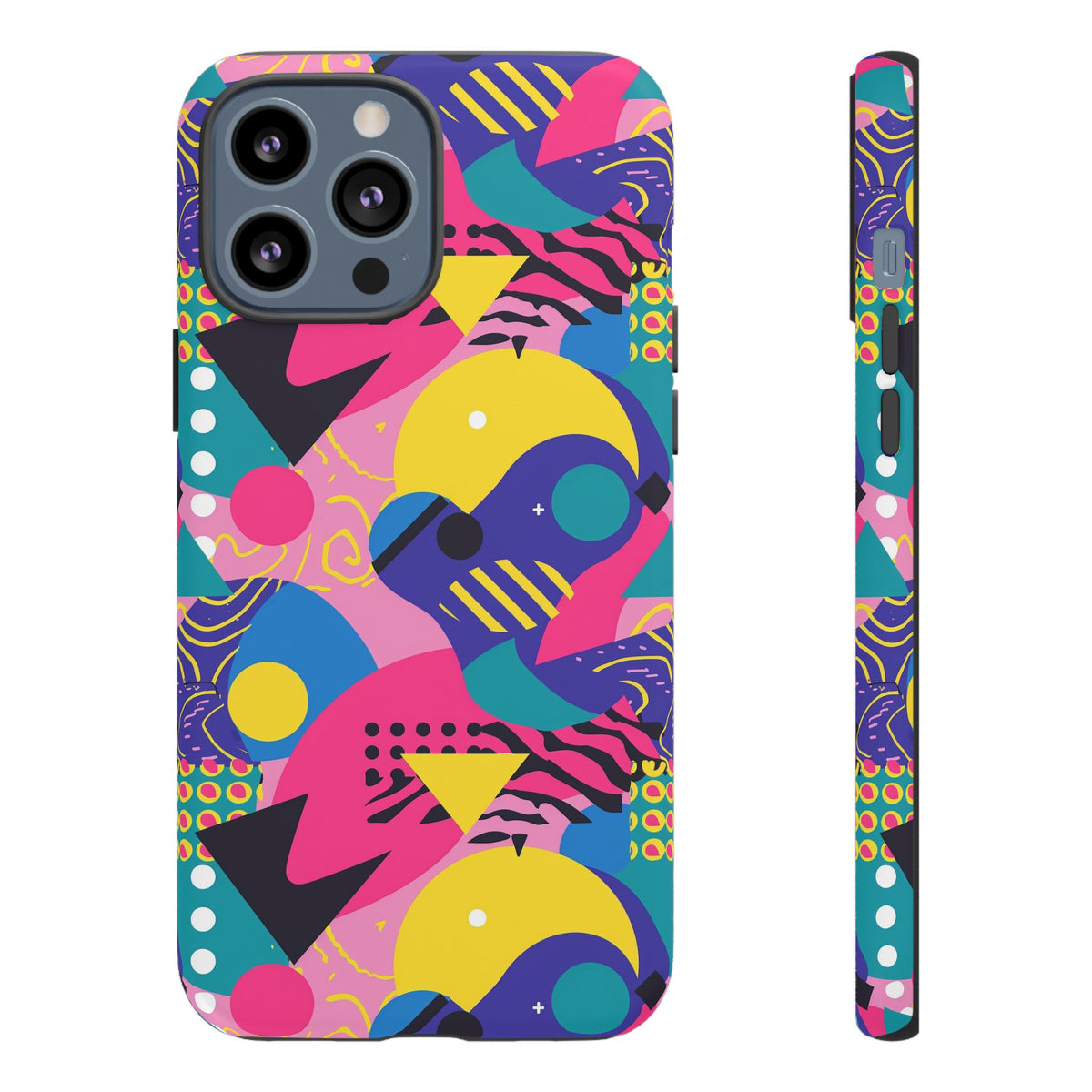 90s Themed Seamless Pattern Phone Case – Embrace Retro Style and Protection 283