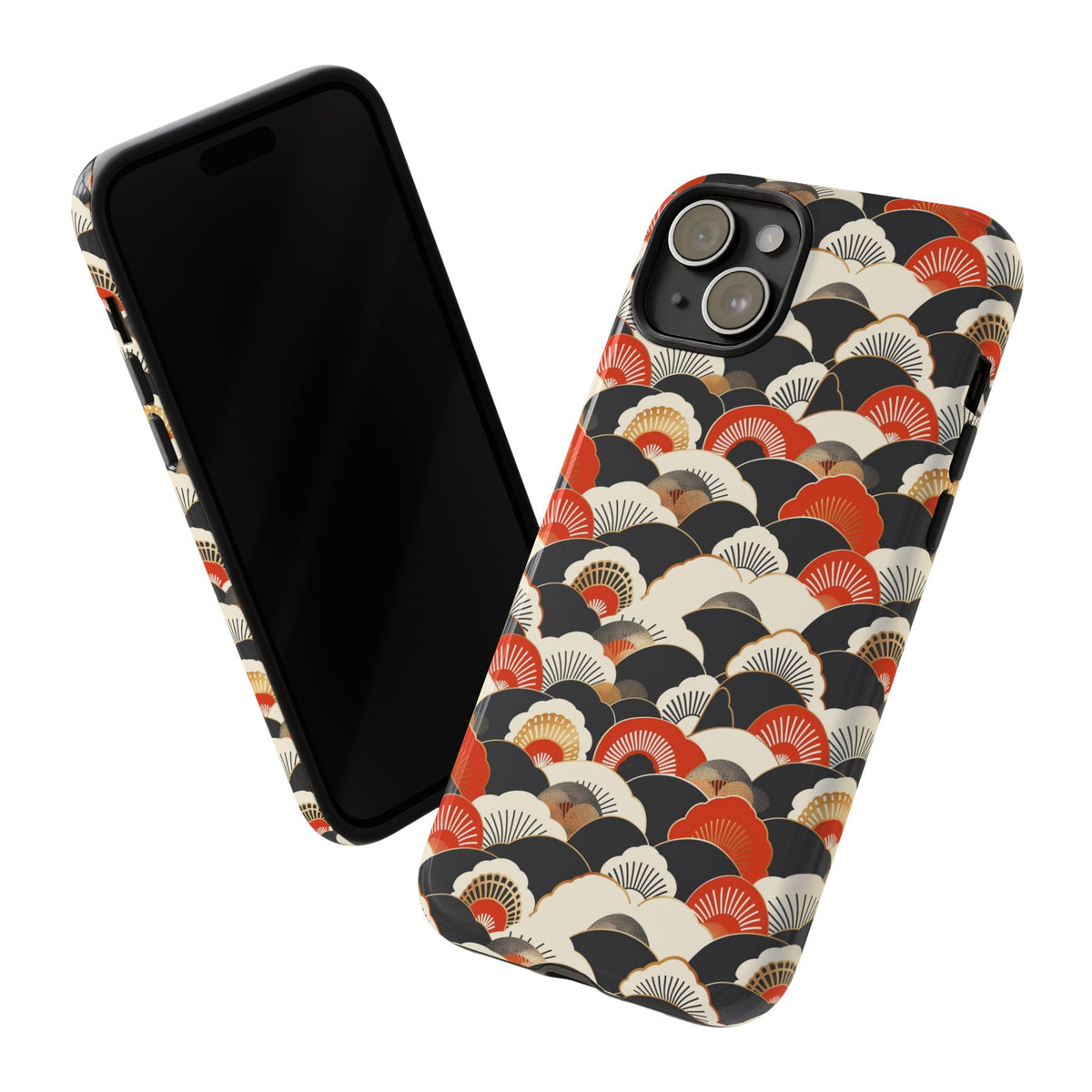 Japanese Pattern Phone Case – Elegant & Timeless Design for Your Phone 080