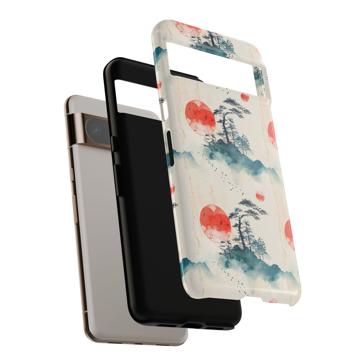 Japanese Pattern Phone Case – Elegant & Timeless Design for Your Phone 055